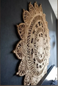 Manteles Individuales Hechos a Mano con Cuentas Trenzadas, Antideslizantes, Lavables, con Diseño de Plantas, para Uso Doméstico - Product Image 3