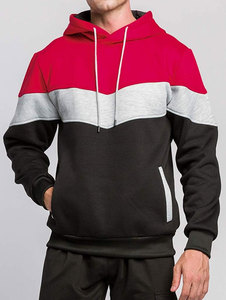 Nouvelle Arrivée Sweat-shirt Personnalisé à Capuche, Patchwork Camouflage, Manches Longues, Blocs de Couleurs, Chaud Hiver, 100% Coton Polaire Uni - Product Image 5