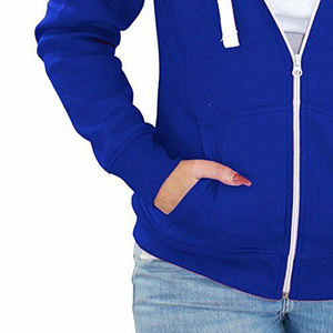 Sweat à capuche zippé de haute qualité pour femmes Manteau d'automne Hiver Plus Loose Fleece Thick Knit Sweatshirt Femme - Product Image 6