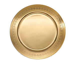 Meilleure vente plaque de chargeur en laiton décor de maison et de table utilisation d'hôtel plaque de chargeur plaque en laiton taille personnalisée prix pas cher - Product Image 1