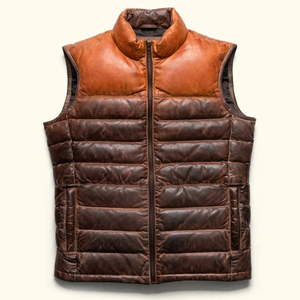 Chaleco Acolchado de Piel de Oveja Genuina de Alta Calidad con Diseño Personalizado para Hombre y Mujer, Chaqueta de Plumón con Relleno de Burbujas - Product Image 1