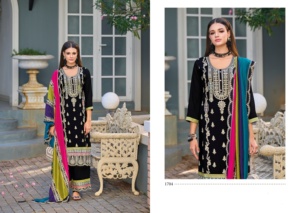 Diseñador de la mejor calidad, hermoso Chinon Silk Salwar Kameez con bordado para ocasiones especiales, disponible a precio mayorista - Product Image 4