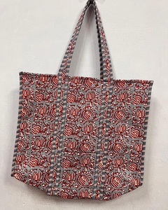 Vente en gros de sacs à main traditionnels indiens en coton pour femmes sacs à cadeaux ethniques bohème matelassés avec chaînes de style palmier pour femmes - Product Image 2