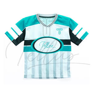 Diseña Tu Propio Estilo, Jersey de Fútbol Americano para Niños, Personalizable, Manga Corta, Talla Grande, Transpirable, de Secado Rápido para Verano - Product Image 3
