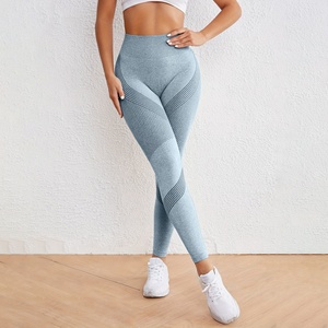 เลกกิ้งสั่งทำพิเศษ เอวสูง กระชับหน้าท้อง กางเกงโยคะ ป้องกันการโป๊ยิ่งขณะนั่งยอง ยืดหยุ่นได้ดี กางเกงออกกำลังกายวิ่ง ระบายอากาศได้ดี ขายส่ง - Product Image 1