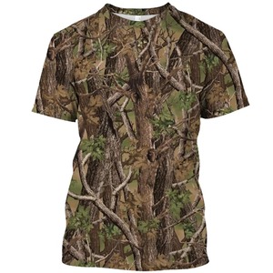 T-shirt de chasse en plein air pour hommes personnalisé 100% coton T-shirt d'entraînement tactique surdimensionné en tricot solide de haute qualité BD - Product Image 2