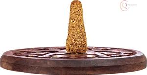 Quemador de Incienso de Madera Hecho a Mano, Tallado Étnico Tradicional, Religioso, Duradero, 100% Natural, para Templo, Meditación, Espiritualidad - Product Image 6