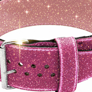 เข็มขัดออกกำลังกายแบบมีกากเพชรสำหรับนักเพาะกายเทรนเนอร์เข็มขัดง่ามวิดพื้นแวววาวปรับแต่งเข็มขัดหนังแวววาว - Product Image 4