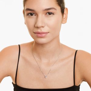 Pendentif solitaire en diamant avec motif coupé poire - Product Image 4