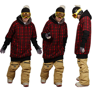 Customized Oversized Snowboard Ski Tall Hoodie Men's Special Patterned Pullover <b>Drop</b> Shoulder Fleece <b>Box</b> Style Hoodies Wholesale - Product Image 3