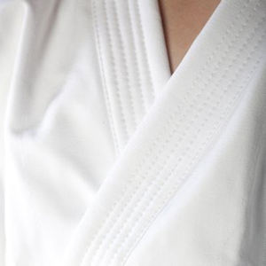 Jiu Jitsu GI ผ้าทอไข่มุกน้ำหนักเบาเย็บเสริมด้วย BJJ GIS สีฟ้าและขาวออกแบบได้ตามต้องการ - Product Image 3