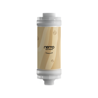 Filtre de douche NEMO Vitamine C X800 en plastique, désodorisant boisé, 24 parfums, auto-remplaçable, 2 étapes, pour chlore résiduel, à fixer sur robinet, usage domestique