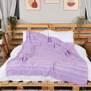 Pure Throw XL ผ้าห่มแบบตุรกี,ผ้าห่มทอด้วยผ้าฝ้าย100% ผ้าห่มปิกนิกชายหาด - Product Image 4