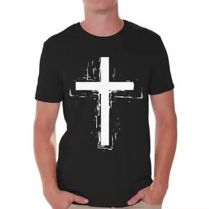 2024 nuevas camisetas de algodón 100% al por mayor, camisetas de sublimación, camiseta blanca en blanco con estampado de gran tamaño personalizado liso para hombres - Product Image 6