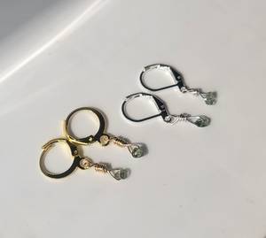 ต่างหูห้อยโมลดาวิท ทอง 14K |   ต่างหูโมลดาวิทแท้ทรงหยดน้ำ |   เครื่องประดับอัญมณีธรรมชาติ ของขวัญสำหรับเธอ ฉลองวันครบรอบสัญญา - Product Image 1