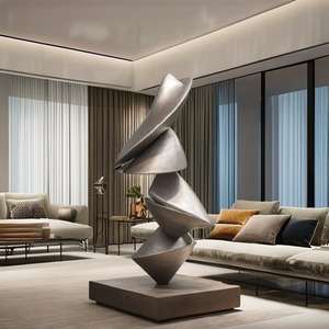 Özel yapılmış büyük Metal Spiral heykel dikey antika demir ev dekorasyon için siyah kaplama House up ev süs - Product Image 4