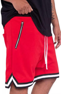 Short de basket-ball noir personnalisé de haute qualité séchage rapide et respirant taille XL Logo de l'équipe impression de nom tricoté tissage Service OEM - Product Image 4