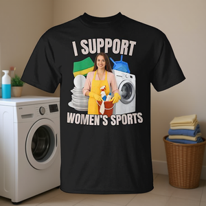 T-shirt divertente per adulti con stampa 'Unwearable' - Sostengo gli sport femminili - Idea regalo promozionale - Product Image 3