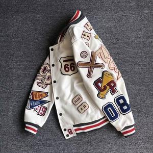 Custom Quilted Oversized Hip Hop Varsity Jacket High Quality Streetwear Puff Print Embroidered Logo Front for Men Women Winter - Product Image 3