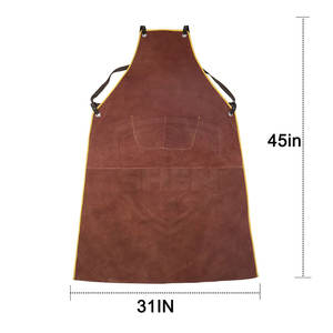 Leather Made <b>Work</b> Wear Safety <b>Aprons</b> Comfortable Lightweight Breathable Cheap Price Safety <b>Aprons</b> Made In Pakistan - Product Image 5