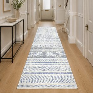 <b>RUGS</b> DEPOT LXDP-0596 Wholesale <b>Ivory</b> Cream Bohemian Tribal Digital Printed Machine Washable Chenille Area <b>Rug</b> Non Slip - Product Image 5
