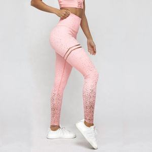 Mallas de compresión con bolsillos personalizados para mujer, Leggings con cordones para Fitness, talla grande, venta al por mayor - Product Image 2