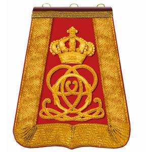 Sabretache, une pochette plate historiquement portée suspendue à une ceinture de cavalerie, est accompagnée de... - Product Image 3