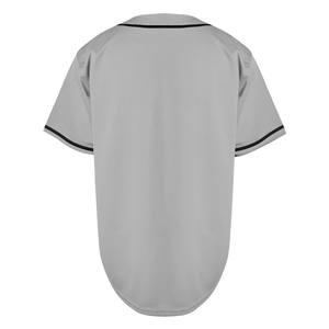 Jersey de béisbol recortado Youth Fit Button Up Mesh Fabric Softball Shirt Diseño personalizado Letras bordadas Tackle Twill EE. UU. - Product Image 2