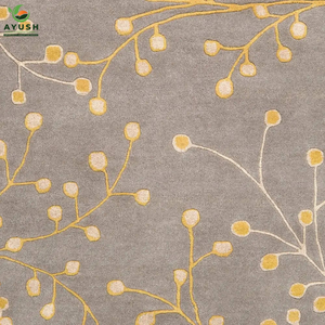 Tapis en laine pour salon, tapis moelleux et tuftés à la main pour chambre à coucher et salon - Product Image 4