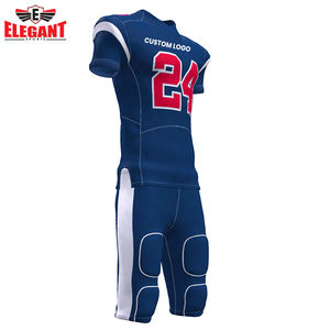 2025 Nueva Venta caliente en blanco fútbol americano entrenamiento Jersey 100% poliéster hombres usan uniformes de fútbol - Product Image 5