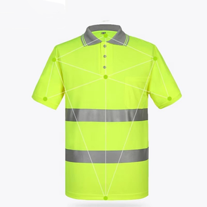 Camisa DE TRABAJO reflectante de alta visibilidad de secado rápido personalizada 100% algodón ropa de trabajo de seguridad de alta visibilidad - Product Image 4