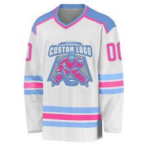 High Quality Lightweight Breathable Fabric Double-Sided Customizable Hockey Uniform Set Factory-Designed Ice Hockey OEM Service - Product Image 1