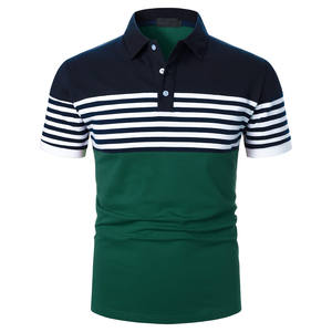 OEM/ODM polos été 2025 manches courtes décontracté hommes polos 100% coton Streetwear sport vêtements de golf imprimé T-Shirts - Product Image 1