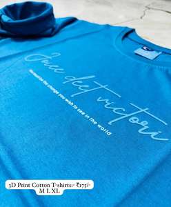 T-shirts en coton imprimés en 3D modernes pour hommes Graphiques et textures audacieuses 100% coton avec matériau en polyester durable - Product Image 2