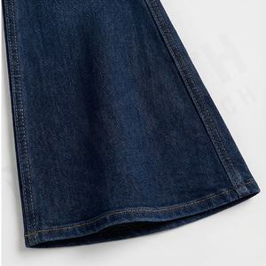 Women's Customized Color Denim Flare Pants High <b>Bell</b> Bottoms Jeans Breathable Feature New Arrivals Logo Waist Fashion Streetwear - Product Image 6