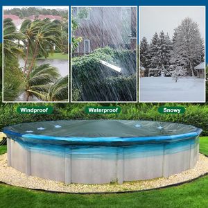Cubierta de Invierno para Piscinas Elevadas - Grado Reforzado de Alto Brillo - Buena Hermeticidad - Película Elástica Retráctil - Para Diversos Tipos de Piscinas - Product Image 6