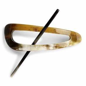 Accesorios de peinado de cuerno natural elegantes hechos a mano para mujeres Accesorio versátil para cada ocasión y uso diario - Product Image 2