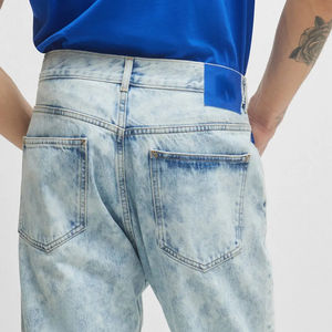 Jeans de Mezclilla Personalizados de Alta Calidad, Corte Recto y Amplio, Jeans de Talla Regular para Hombre, Pantalones Largos Holgados, Estilo Urbano - Product Image 4