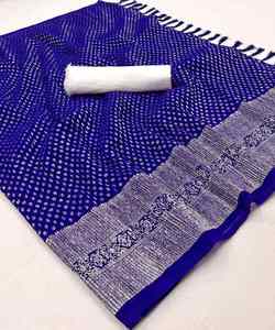 Saree en organza, tenue de fête indienne avec séquence de dentelle et chemisier - Product Image 4