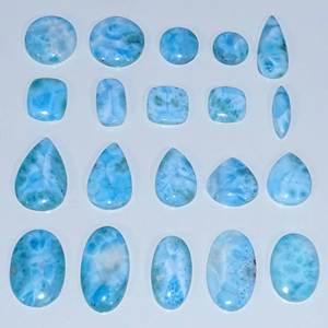 AAA + alta calidad Natural Larimar piedra preciosa suelta cabujón piedra preciosa suelta mezcla forma y tamaño Larimar piedra preciosa para la fabricación de joyas - Product Image 2