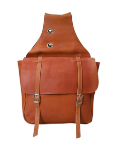 Superventas de alta calidad de cuero genuino Western Trail Tooling Carving Horse Saddle Bag - Product Image 2