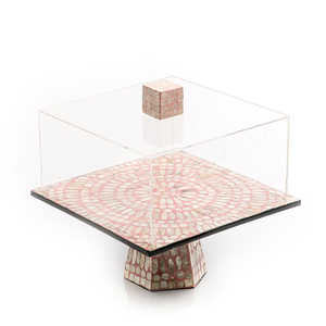 High Quality Black Mother-Of-Pearl <b>Cake</b> <b>Stand</b> Customized Serving Tray for Parties Latest Arrival Wholesale Usage - Product Image 6