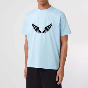 Custom Printing Logo Tshirt Loose Fit Sports Vintage Tshirt <b>Men</b> Plus Size Tshirt Cotton Polyester <b>Men</b> T-sirt Tops Casual Knitted - Product Image 1