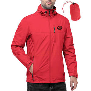 Nouveauté : Manteau de pluie pour homme, coupe ajustée, respirant, de haute qualité, en nylon/polyester, marque privée, fermeture éclair intégrale, col à capuche, long - Product Image 2