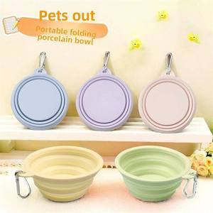 Tazones Plegables para Perros y Gatos, Tazón Portátil de Termoplástico Elástico para Comida y Agua al Aire Libre - Product Image 3