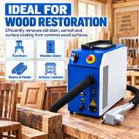 Machine de nettoyage laser portable 300W, outil de restauration du bois à laser pulsé pour l'élimination des taches, du vernis et de la peinture, réparation de surface