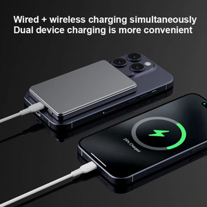 Batterie externe portable mini de haute qualité 10000mAh, charge rapide Pd22.5w, affichage numérique, charge sans fil magnétique - Product Image 5