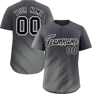 Vente en gros d'uniforme de baseball vierge personnalisé Chemise de baseball pour hommes Maillot de baseball à la mode - Product Image 2