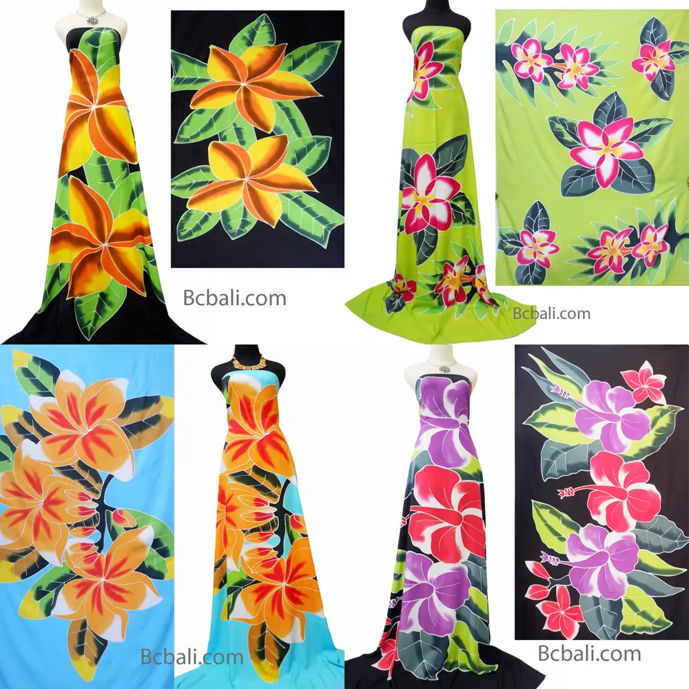 Sarong Batik para mujer, primavera y verano, pintura a mano de flores para playa, Pareo Sexy, precio al por mayor