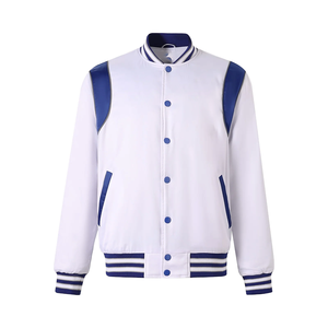 Veste bomber universitaire imperméable de qualité supérieure Phi Beta Sigma, bleu royal et blanc, streetwear grec avec logo brodé personnalisé sur le devant - Product Image 1